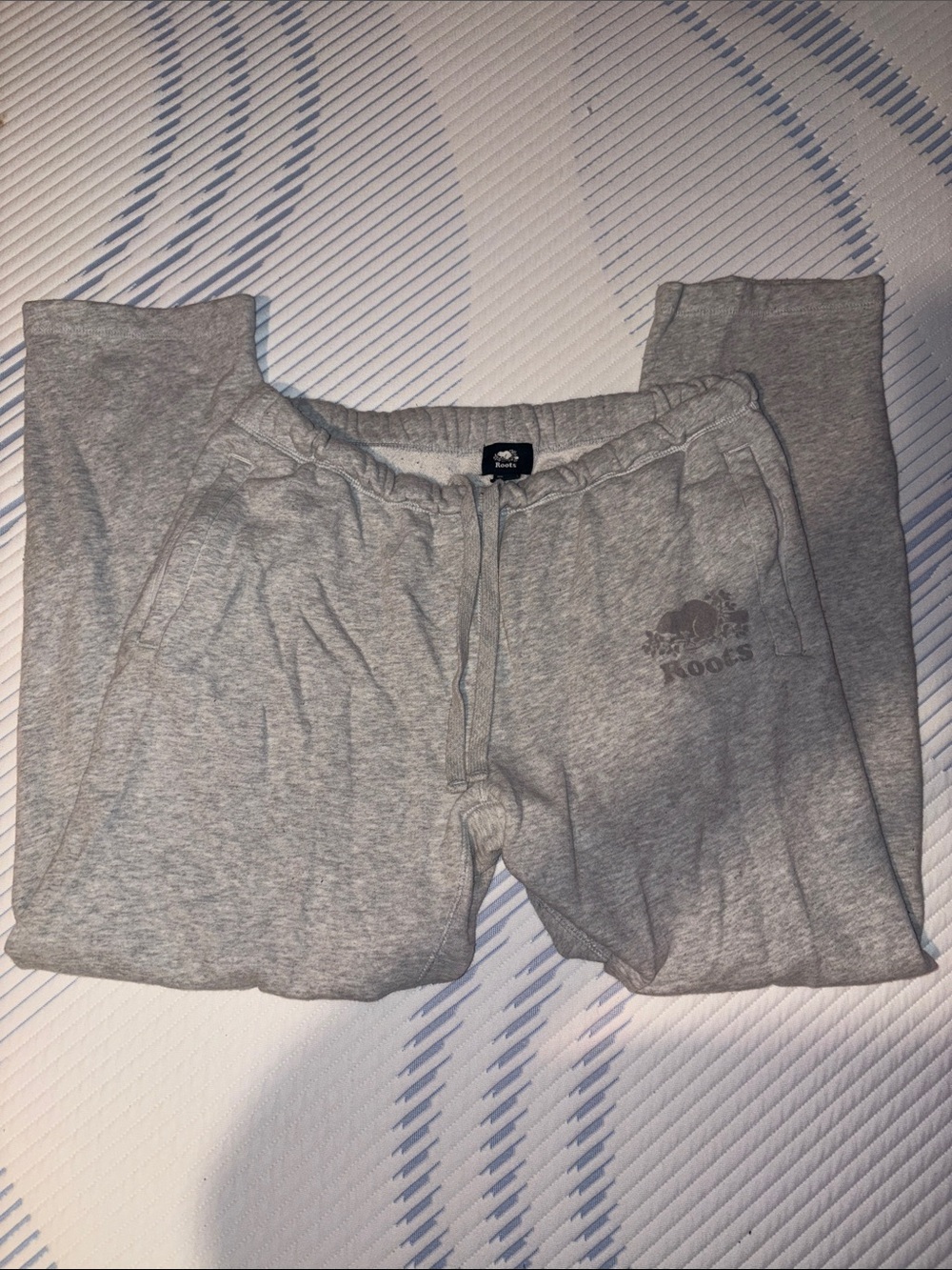 Roots Gray Straight Leg Sweatpants